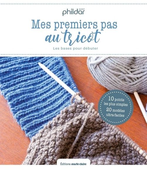 Couverture ebook de Mes premiers pas au tricot , de Collectif
