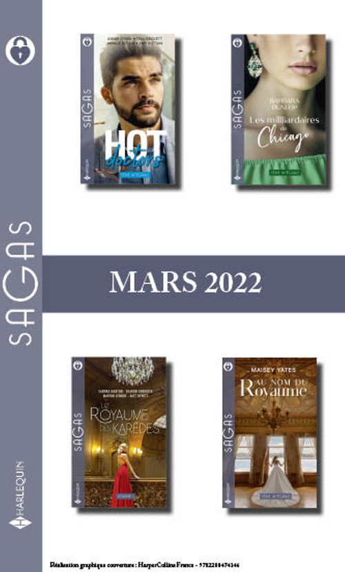 Couverture ebook de Pack mensuel Sagas : 15 romans (Mars 2022), de Collectif