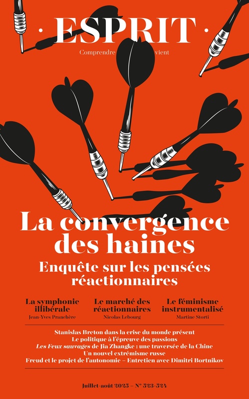 Couverture ebook de Esprit - La convergence des haines. Enquête sur les pensées réactionnaires, de Collectif
