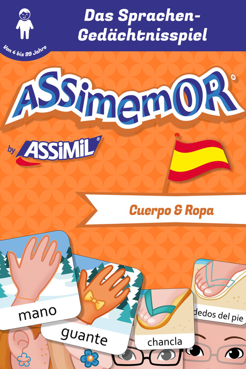 Couverture ebook de Assimemor - Meine ersten Wörter auf Spanisch: Cuerpo y Ropa, de Celadon, Lea Fabre