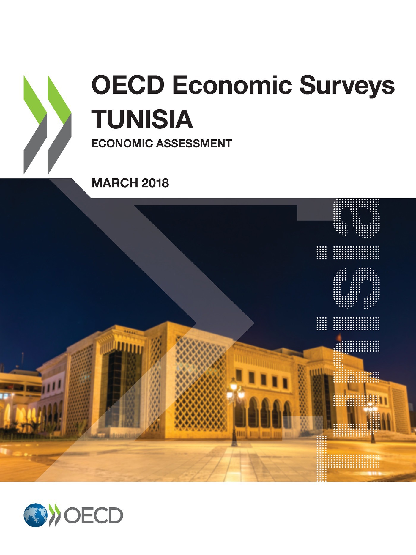 Couverture ebook de OECD Economic Surveys: Tunisia 2018, de Collectif