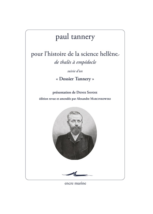 ebook cover of Pour l´histoire de la science hellène, by Paul Tannery