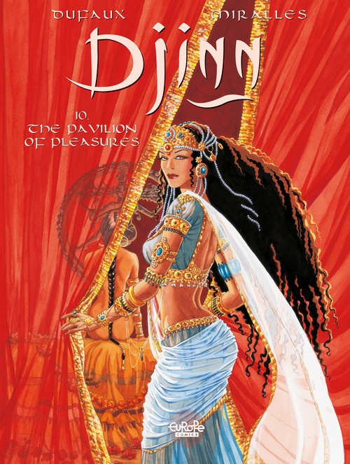 Couverture ebook de Djinn - Volume 10 - The Pavilion of Pleasures, de Jean Dufaux