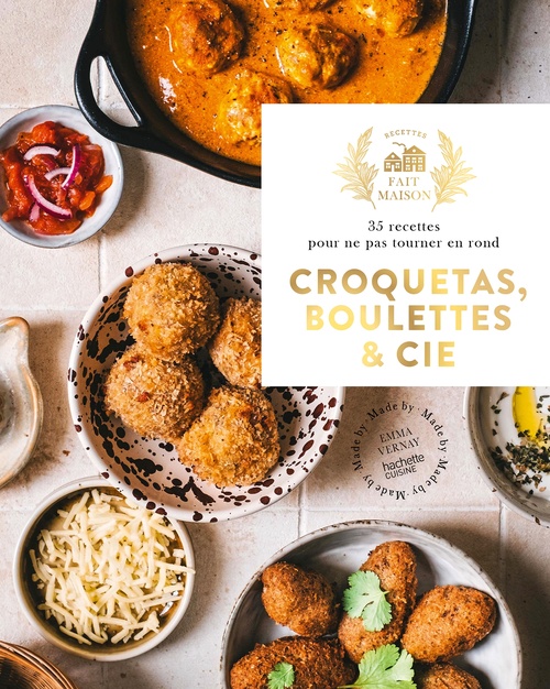 Couverture ebook de Croquetas, boulettes & cie, de Emma Vernay