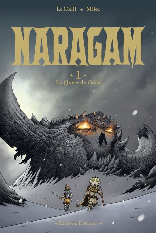 Couverture ebook de Naragam T01 - La Quête de Geön, de Michaël Le Galli, Mike