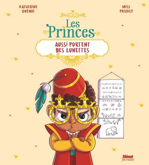 Couverture ebook de Les princes aussi portent des lunettes, de Katherine Quénot