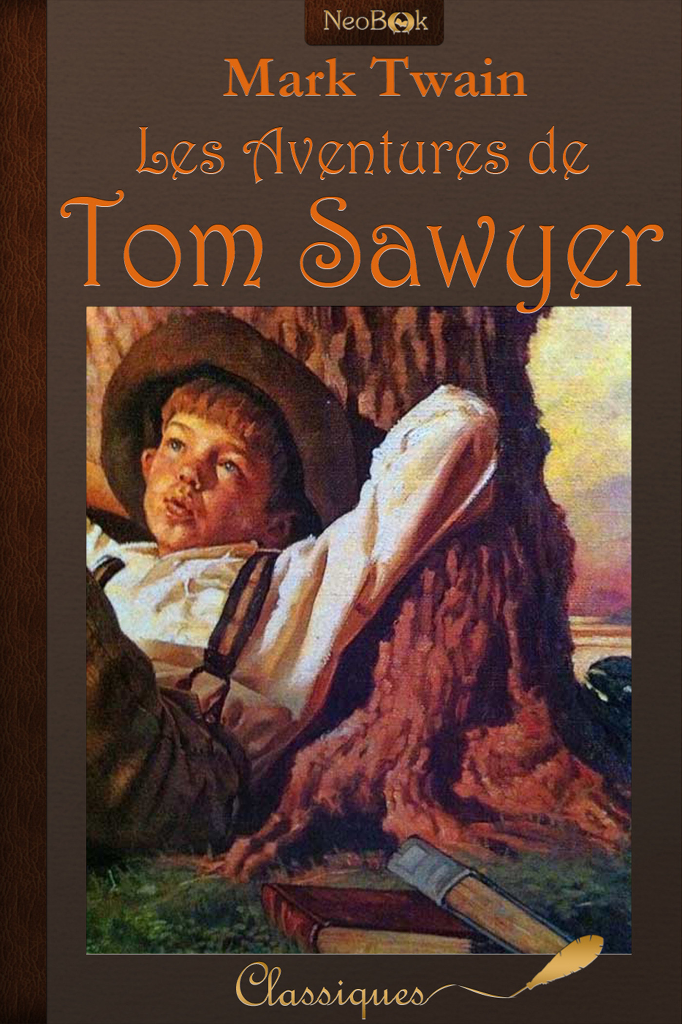 ebook cover of Les Aventures de Tom Sawyer, by Mark Twain