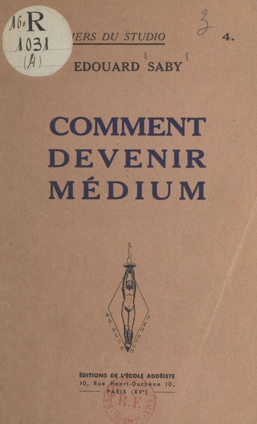 Couverture ebook de Comment devenir médium, de Edouard Saby