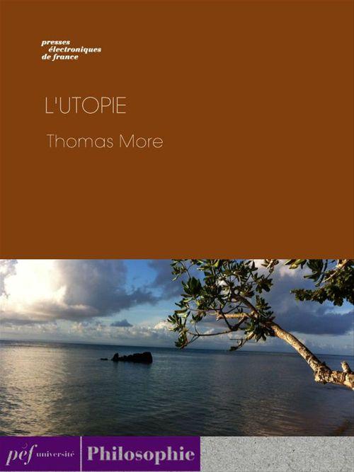 ebook cover of L'Utopie, by Thomas More