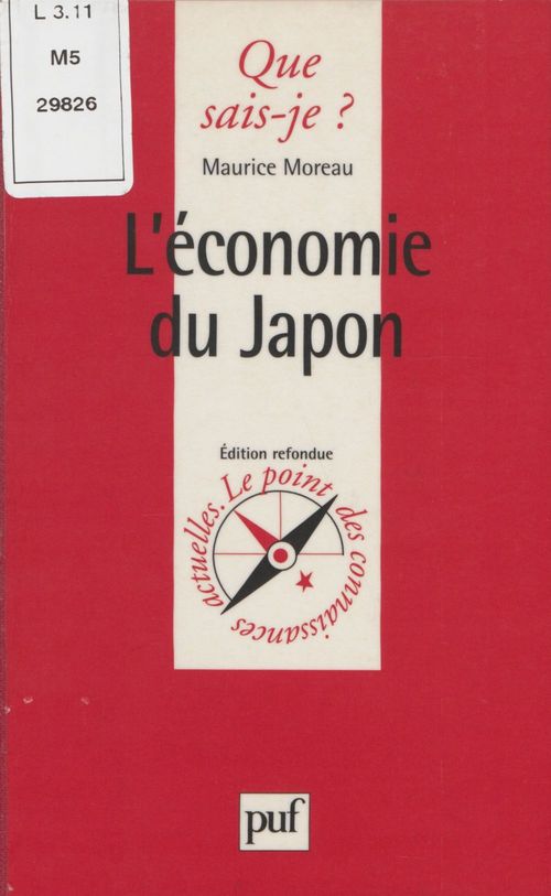 ebook cover of L'Économie du Japon, by Maurice Moreau