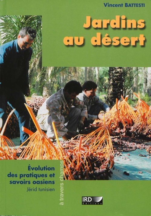 Couverture ebook de Jardins au désert, de Vincent Battesti