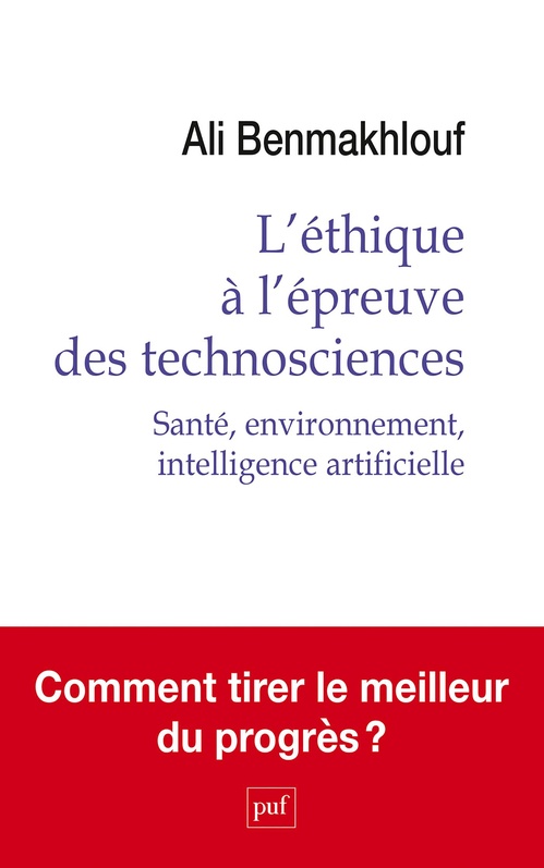 Couverture ebook de L'éthique à l'épreuve des technosciences : Santé, environnement, intelligence artificielle, de Ali Benmakhlouf