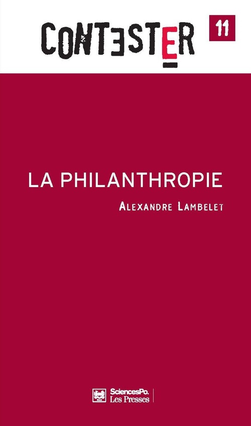 Couverture ebook de La Philanthropie, de Alexandre Lambelet