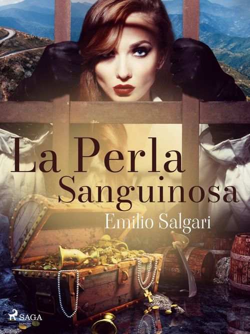 ebook cover of La Perla Sanguinosa, by Emilio Salgari