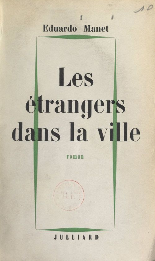 ebook cover of Les étrangers dans la ville, by Eduardo Manet