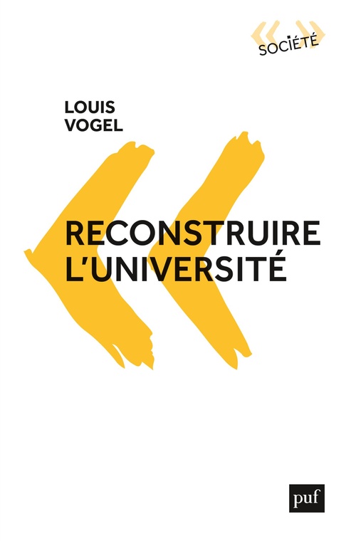 Couverture ebook de Reconstruire l'université, de Louis Vogel