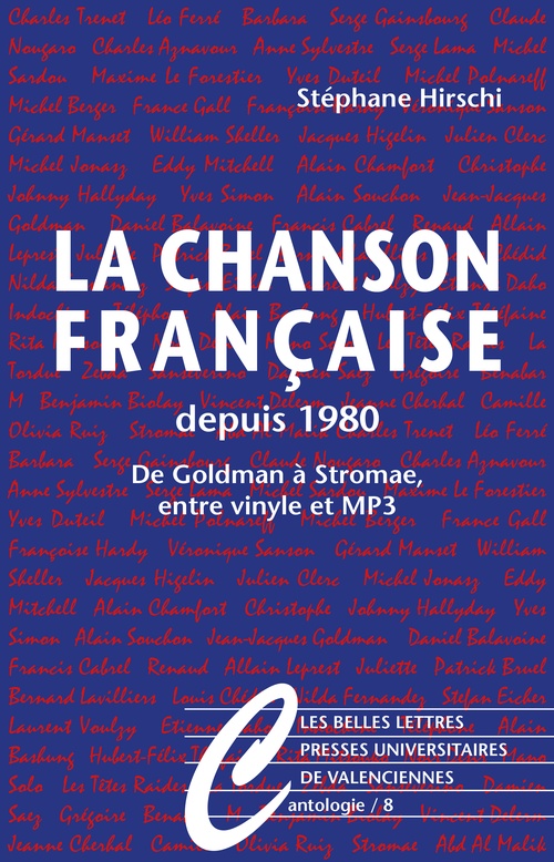 Couverture ebook de La Chanson française depuis 1980, de Stéphane Hirschi