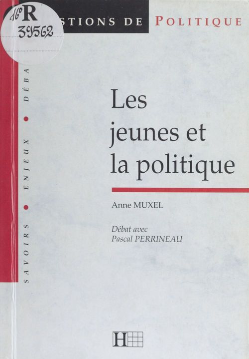 Couverture ebook de Les jeunes et la politique, de Muxel-A