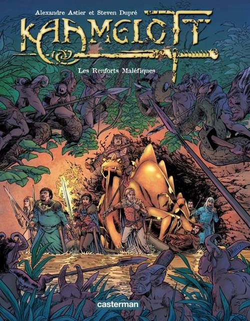 Couverture ebook de Kaamelott (Tome 9) - Les renforts maléfiques, de Alexandre Astier, Steven Dupré