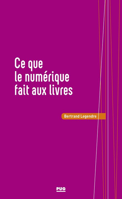 ebook cover of Ce que le numérique fait aux livres, by Bertrand Legendre