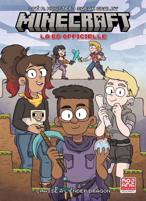 Couverture ebook de Minecraft : La BD officielle T01, de Sfé R. Monster