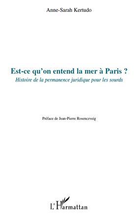 Couverture ebook de Est-ce qu'on entend la mer à Paris ?, de Anne-sarah Kertudo
