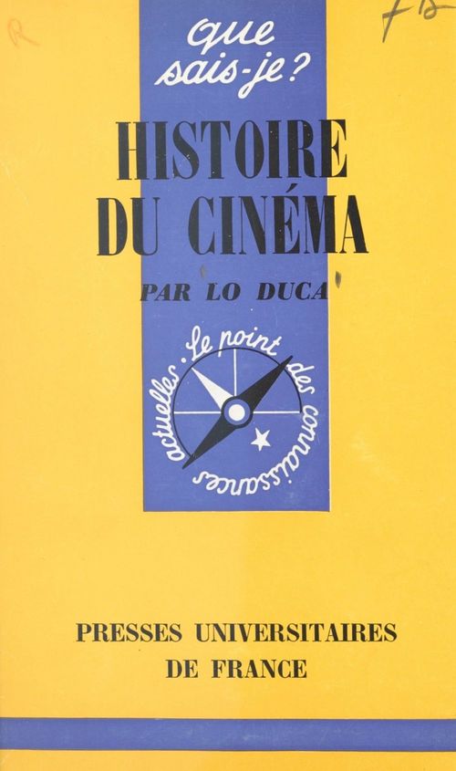 Couverture ebook de Histoire du cinéma, de Lo Duca