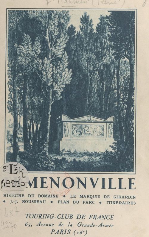 Couverture ebook de Ermenonville, de Rene Mathieu