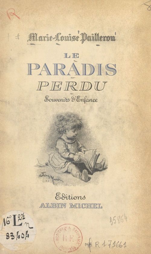 Couverture ebook de Le paradis perdu, de Marie-Louise Pailleron