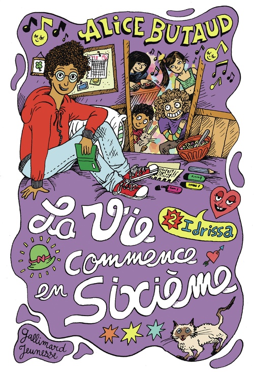 ebook cover of La vie commence en sixième (Tome 2) - Idrissa, by Alice Butaud, Lisa Chetteau