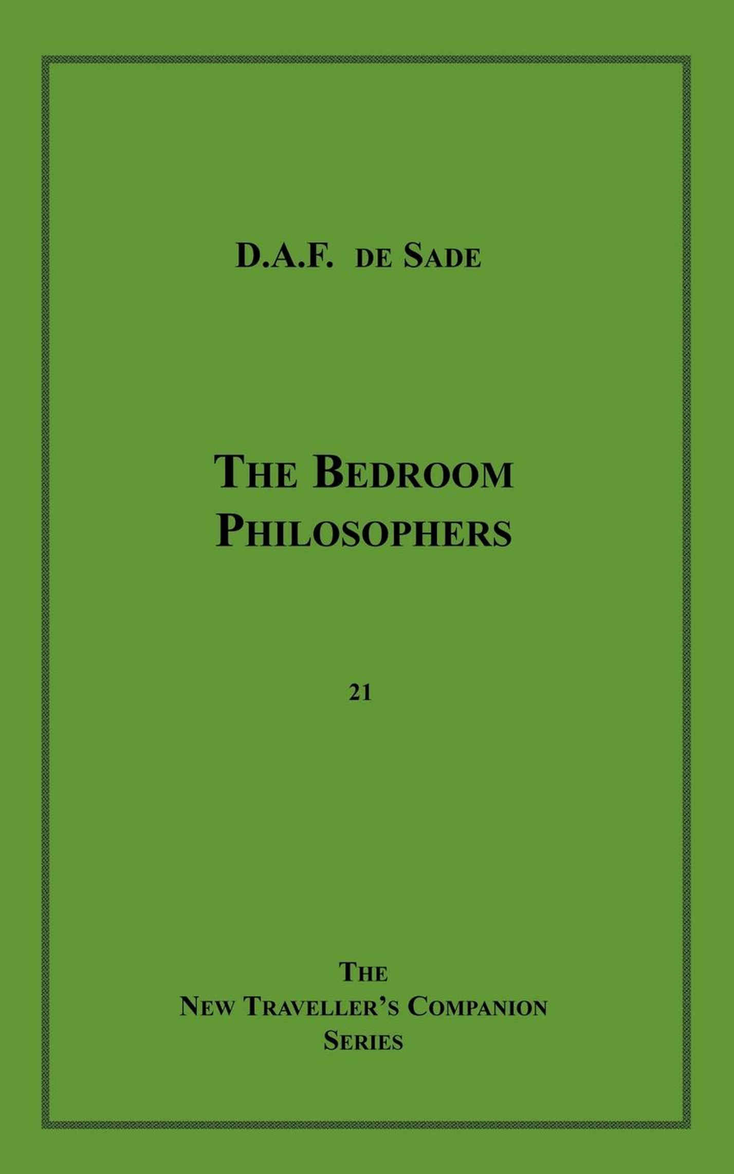 ebook cover of The Bedroom Philosophers, by Marquis de Sade