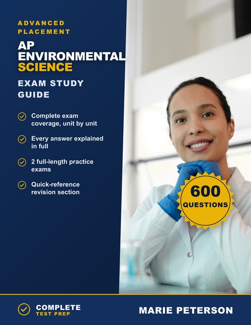 Couverture ebook de AP Environmental Science Exam Study Guide, de Marie Peterson