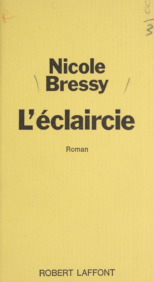 ebook cover of L'éclaircie, by Nicole Bressy