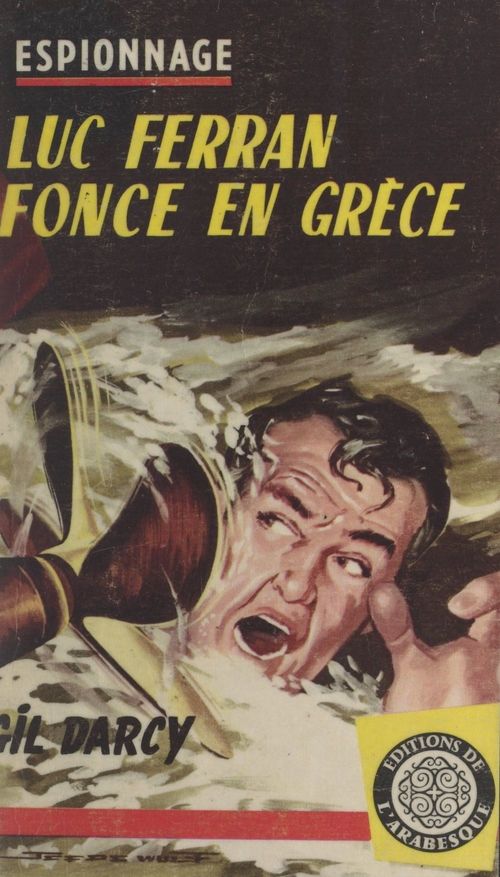 Couverture ebook de Luc Ferran fonce en Grèce, de Gil Darcy