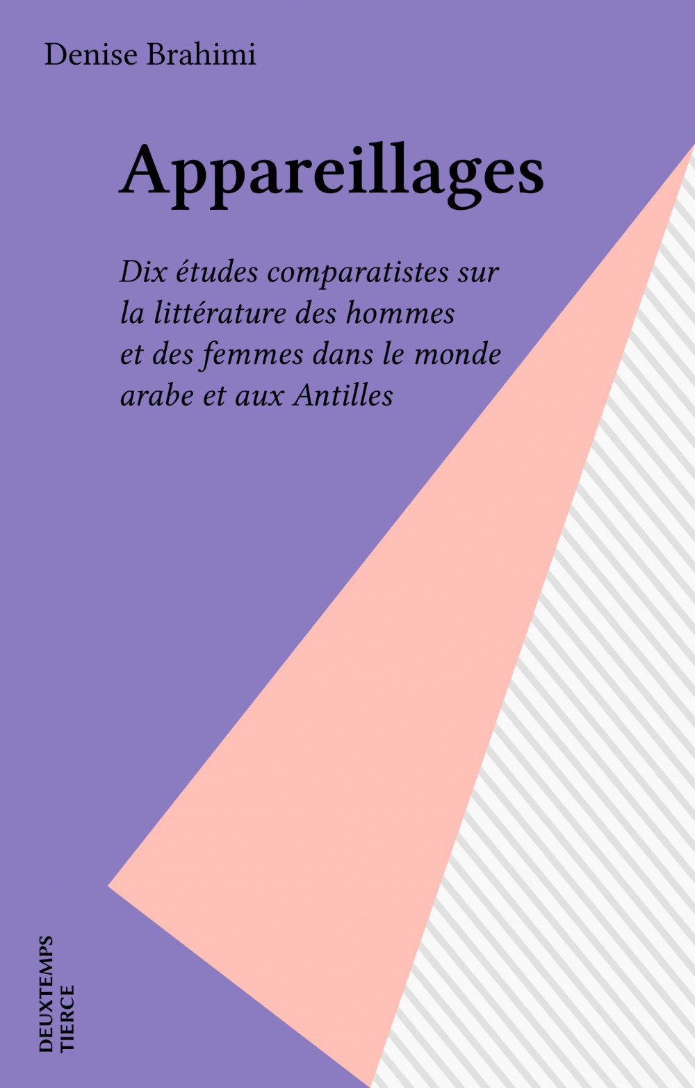 ebook cover of Appareillages, by Denise Brahimi