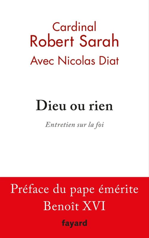 ebook cover of Dieu ou rien, by Nicolas Diat, Robert Sarah