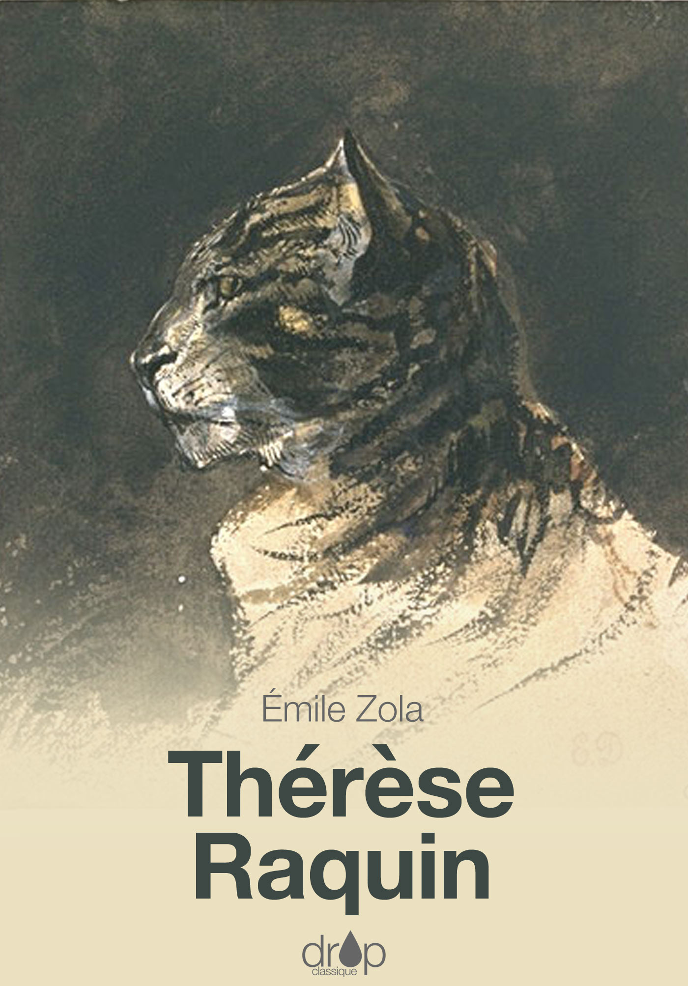 ebook cover of Thérèse Raquin, by Emile Zola