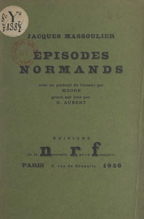 Couverture ebook de Épisodes normands, de Jacques Massoulier