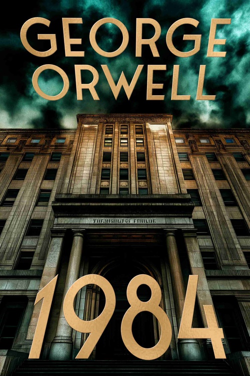 ebook cover of 1984, by George Orwell