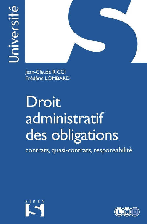 ebook cover of Droit administratif des obligations, by Jean-Claude Ricci