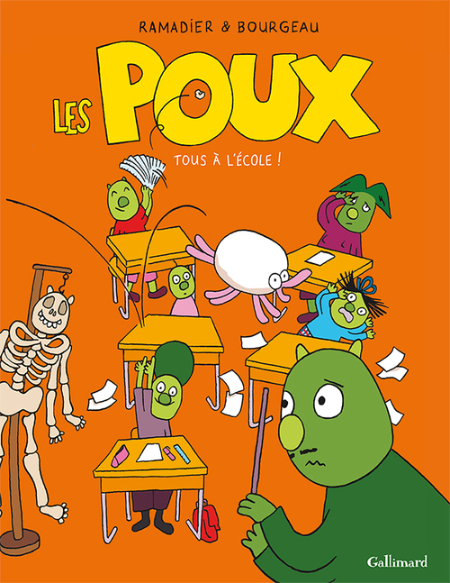 Couverture ebook de Les Poux (Tome 2) - Tous à l'école !, de Vincent Bourgeau, Cédric Ramadier