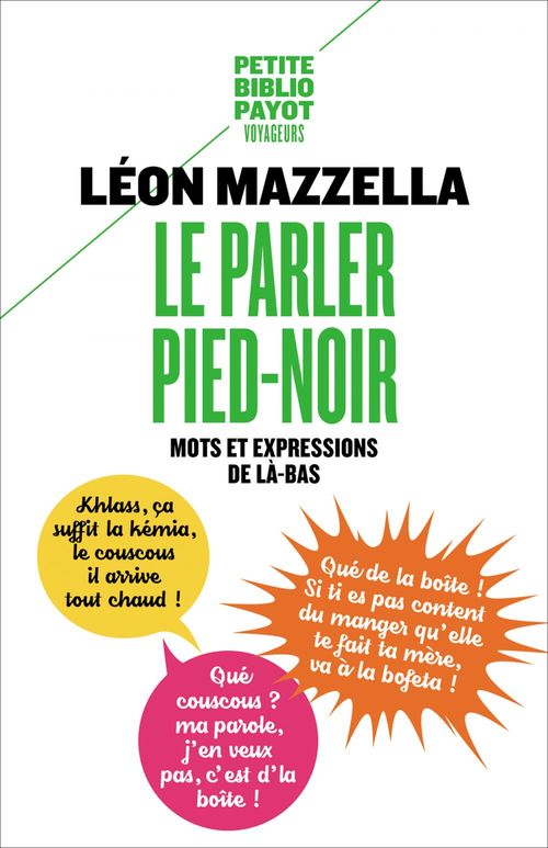Couverture ebook de Le Parler pied-noir, de Léon Mazella