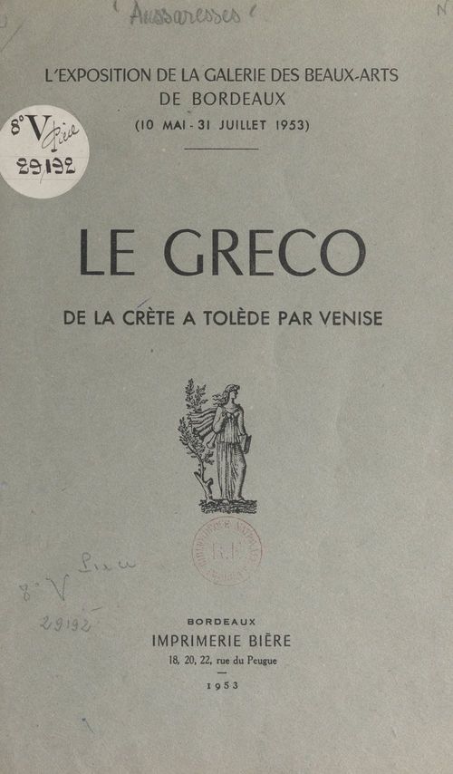 Couverture ebook de Le Greco, de la Crète à Tolède, par Venise, de Francois Aussaresses