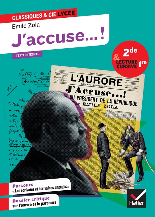 Couverture ebook de J'accuse... !, de Émile Zola, Chloé Brendlé, Johan Faerber