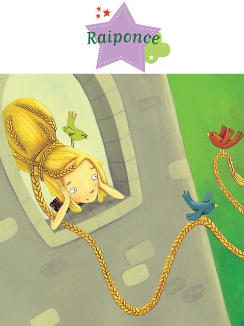 ebook cover of Raiponce, by Céline Deregnaucourt, Charlotte Grossetête
