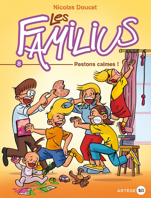 Couverture ebook de Les Familius, Restons calmes !, de Nicolas Doucet