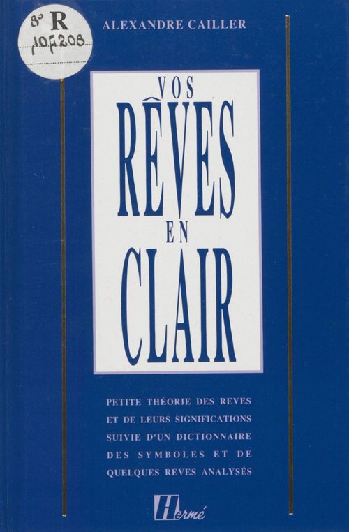 ebook cover of Vos rêves en clair, by Cailler