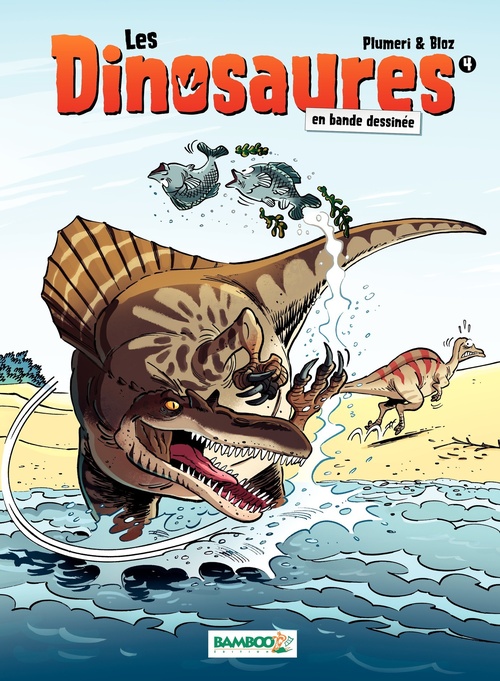Couverture ebook de Les Dinosaures en BD - Tome 4, de Arnaud Plumeri
