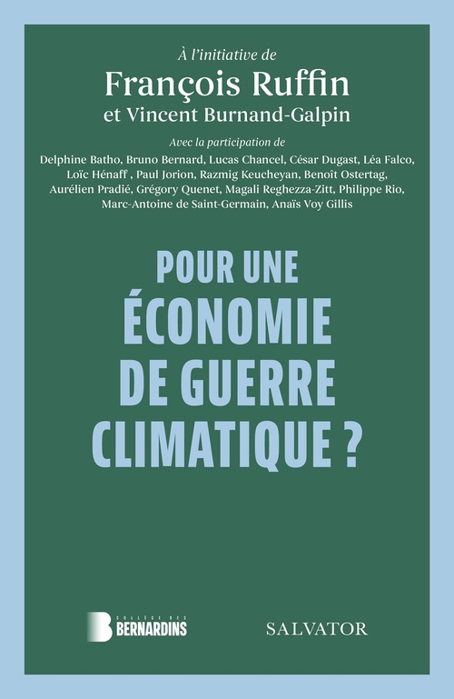 Couverture ebook de Pour une économie de guerre climatique ?, de François Ruffin, Vincent Burnand-Galpin