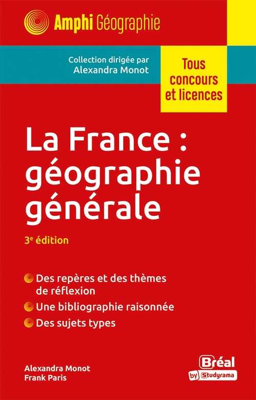 ebook cover of La France : géographie générale - Tous concours et licences, by Frank Paris